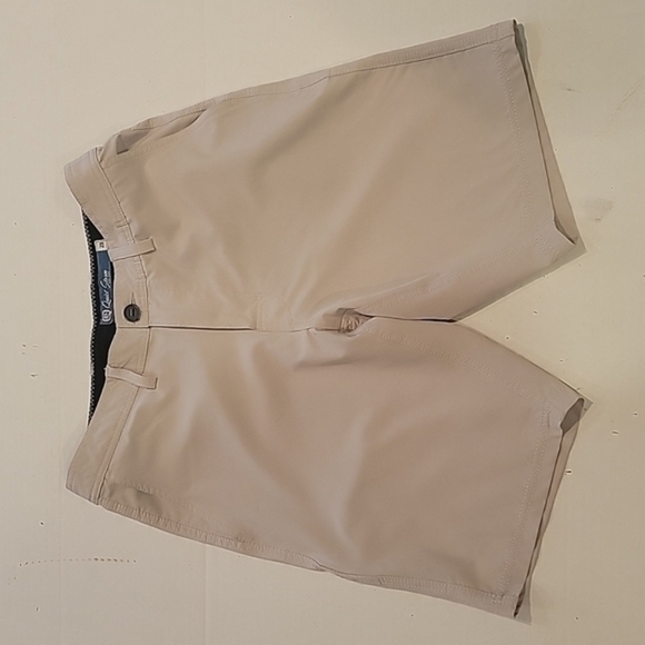QUIET STORM KHAKI POLYESTER SHORTS (sz 29)‎ - Picture 1 of 6